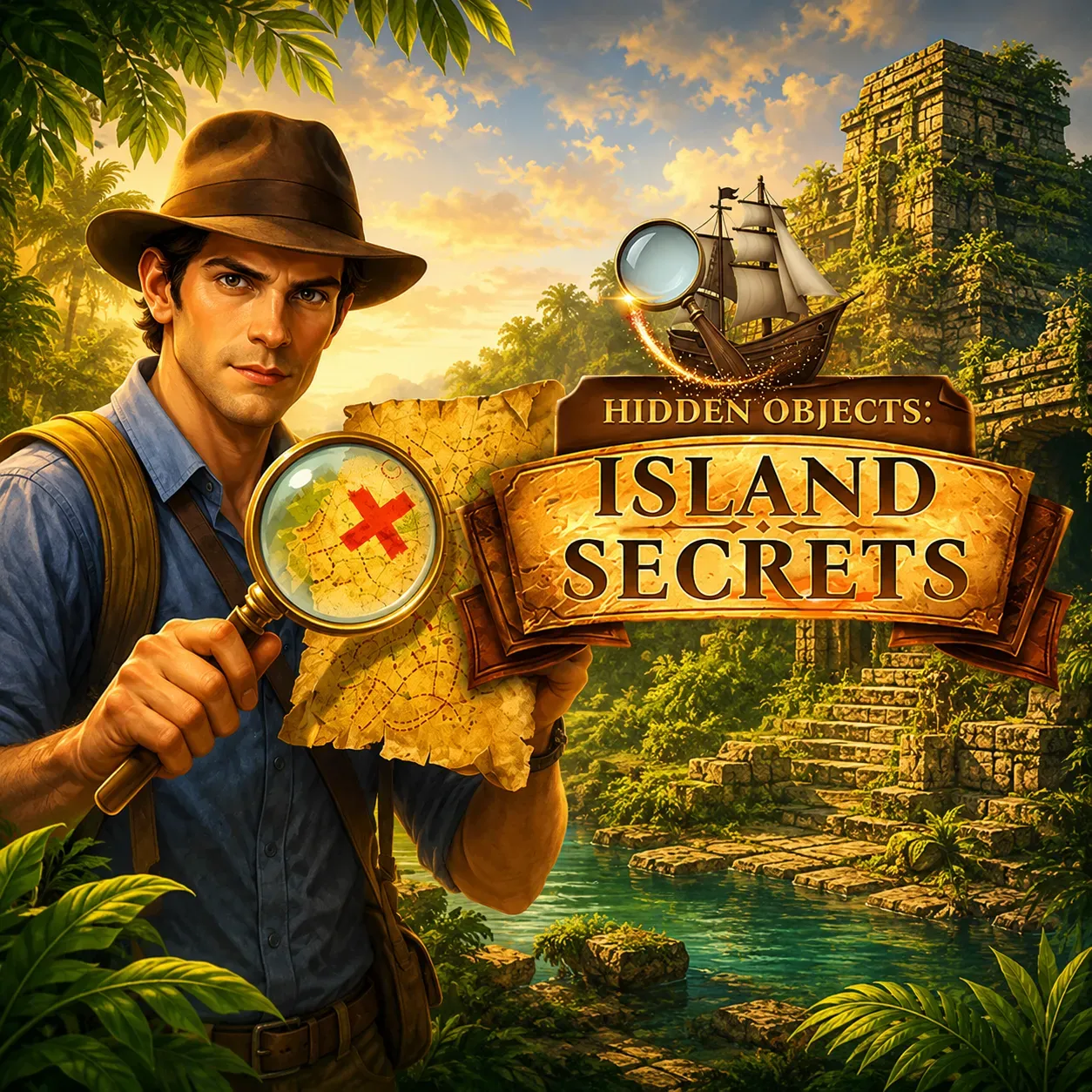 Hidden Object Island Secrets 